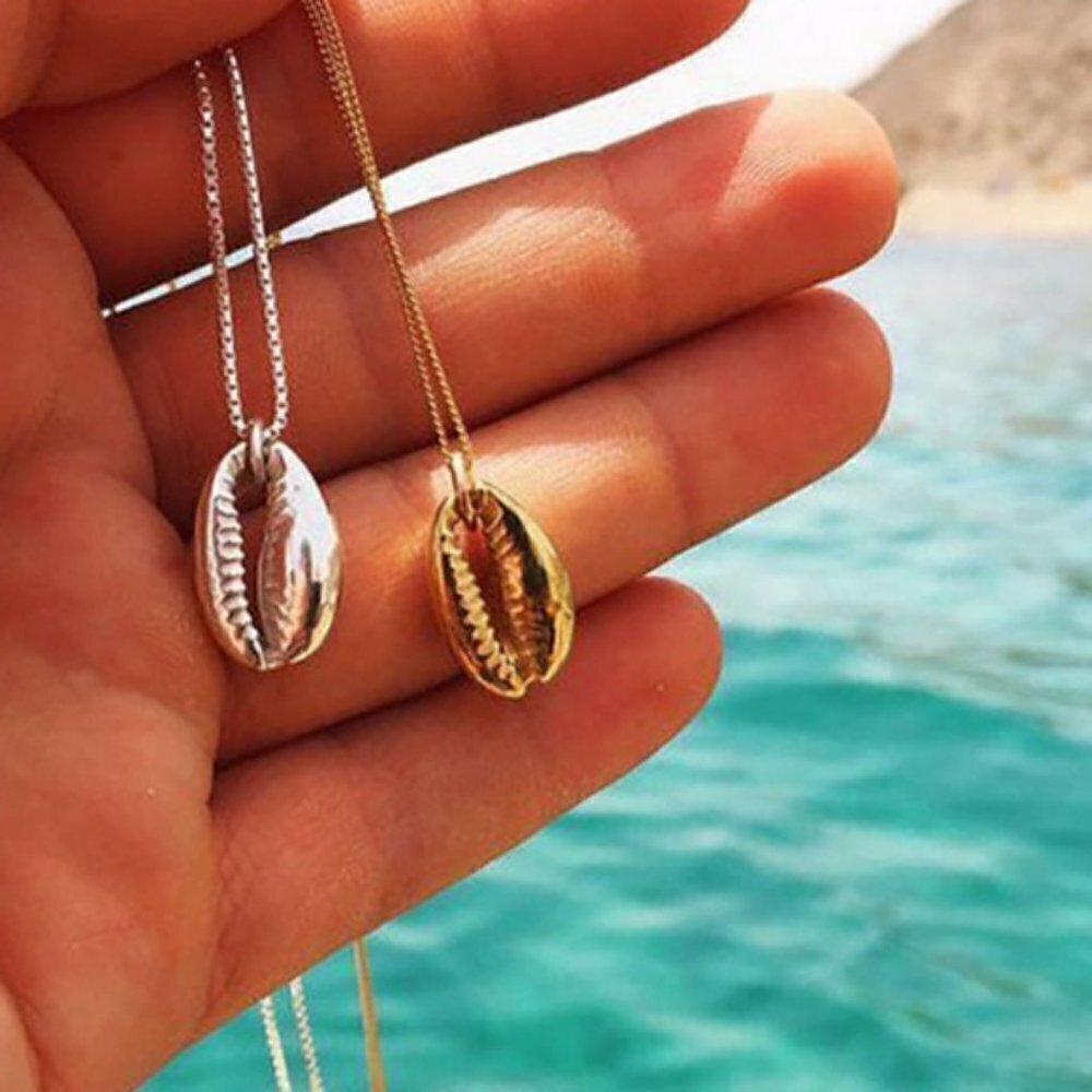 Boho Vintage Shell Necklace jewelry Seashel